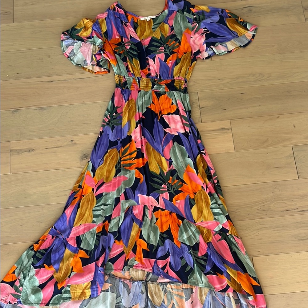 Floral Multicolor Maxi Dress